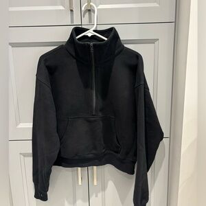 Artizia COZY FLEECE BOYFRIEND BOXY ½ ZIP SWEATSHIRT